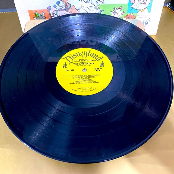 WALT DISNEY PRODUCTIONS VTG 1970 THE ARISTOCATS DISNEYLAND VINYL RECORD DQ-1333 - Picture 15 of 16